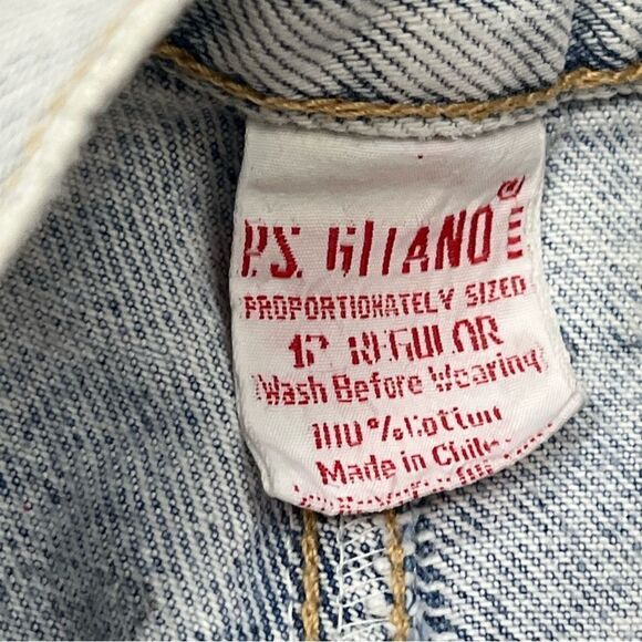 PS Gitano Vintage 80’s Acid/ Bleach Wash SUPER High Waist Jeans 28 - Picture 9 of 11